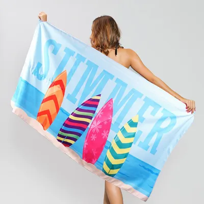 Produktbild von Mikrofaserhandtücher, sandfrei, schnelltrocknend und leicht, ideal für Strand, als großes Badetuch oder Reisehandtuch (160 x 80 cm).