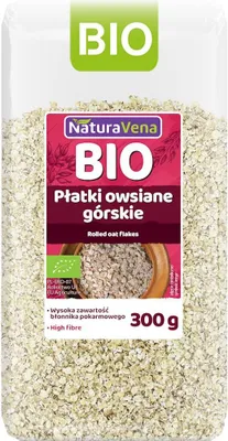 PŁATKI OWSIANE GÓRSKIE BIO 300 g - NATURAVENA