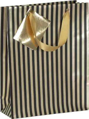 Produktbild von Clairefontaine 5x Geschenktasche Premium M 17x6x22 cmGold 212859C