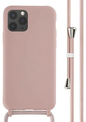 Imagen del producto de Funda de Silicona con Cuerda para Apple iPhone 11 Pro - Sand Pink