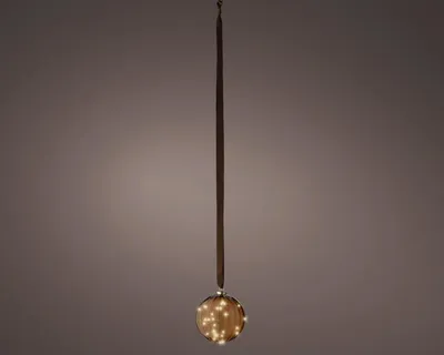 Produktbild von Lumineo Micro LED links Lampe - ø10 cm - 15 LED lampjes - Bruin