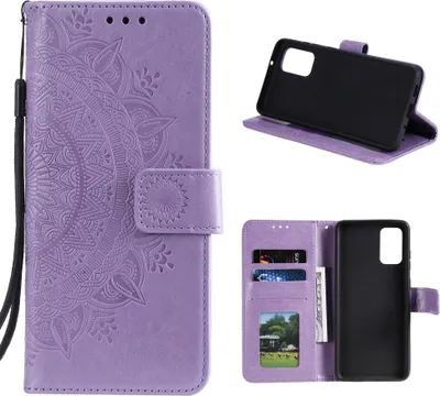 Obrázek produktu pro Pouzdro pro mobilní telefon Samsung Galaxy M31s pouzdro flipové pouzdro kryt ochranný kryt taška Mandala Purple
