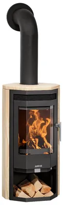 Produktbild von Justus Usedom 5D Kaminofen Stahl Schwarz / Sandstein