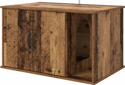 Produktbild von Katzenhaus Altholz 85 x 55 x 50 cm Holzwerkstoff