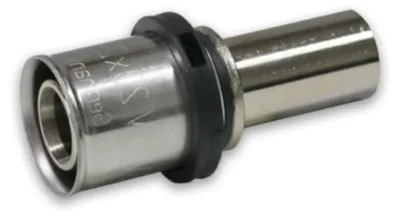 Immagine prodotto di Raccordo Pressfitting Rame 16 x 15 mm Nichelato per Tubi