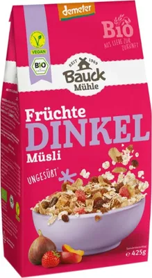 Immagine prodotto di Muesli di farro - Frutta non zuccherato 425g