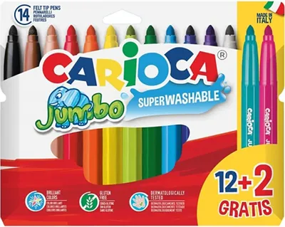 Immagine prodotto di Pennarello Carioca Jumbo 12 unità Taglia unica
