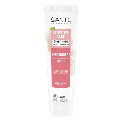 Zdjęcie produktu dla ODŻYWKA DELIKATNA DO WRAŻLIWEJ SKÓRY GŁOWY PROBIOTYK I POTRÓJNY KOMPLEKS PROTEINOWY ECO 150 ml - SANTE