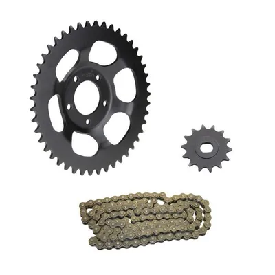Produktbild von Kettensatz 3-teilig schwarz 14/45 Zähne für Hercules Prima GT GX