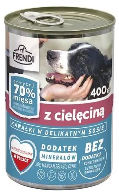 Produktbild von FRENDI with Veal chunks in delicate sauce - nassfutter für Hunde - 400g