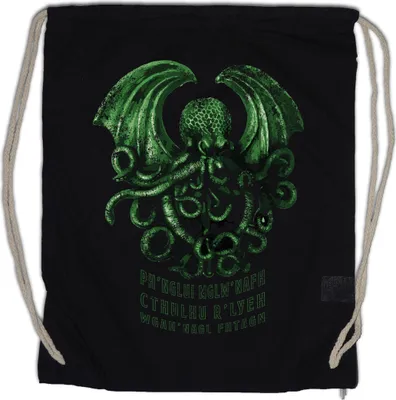 Produktbild von Urban Backwoods Cthulhu R'Lyeh, Turnbeutel, Farbe: Schwarz