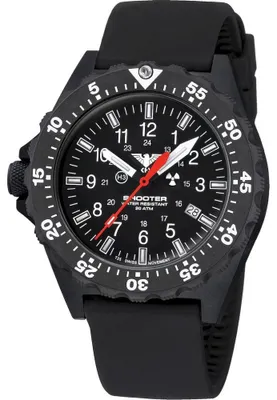 Produktbild von KHS - Armbanduhr - Shooter MKII mit Silikonband Schwarz - KHS.SH2OT.SB