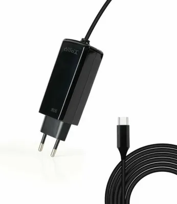 Produktbild von TooQ TQLC-USBCGAN90PD-C, Drinnen, AC, 20 V, 4,25 A, 1,8 m, Schwarz