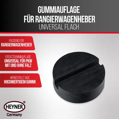 Produktbild von HEYNER® Gummiauflage für Rangierwagenheber Wagenheber Universal Ersatzgummi Unterbodenschutz