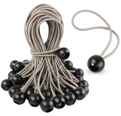 Immagine prodotto di Corde elastiche con palline, fascette elastiche, confezione da 50 pezzi