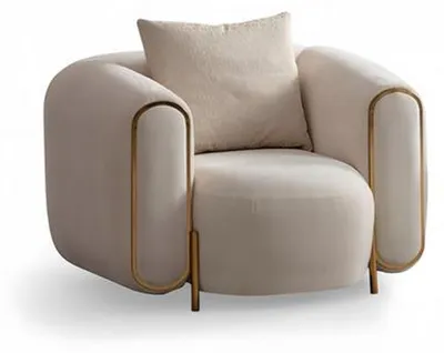 Produktbild von Beige Sofa Couch Sofagarnitur Relaxgarnitur Polsterset Loungemöbel 3+1 Tisch