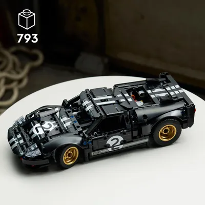 Produktbild von LEGO Technic 1966 Ford GT40 MKII Rennwagen - Bauset für Erwachsene - Modellauto zum Sammeln mit Lenkung und V8-Motor - Rennauto zum Ausstellen und Spielen - Geschenk für Männer und Frauen - 42223