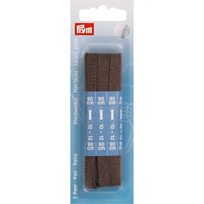 Obrázek produktu pro Ploché tkaničky 8 mm, 90 cm, hnědé