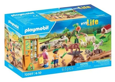 Immagine prodotto di PLAYMOBIL Mini Zoo, 72007, 63 pezzi, Animali della fattoria, Dai 4 anni in su