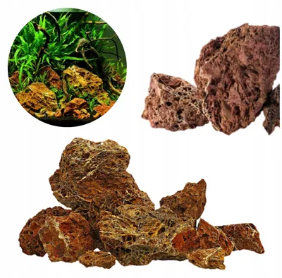 Produktbild von Aquarium Deko, Maple Leaf 5kg Braun-Rot Natursteine Dekoration