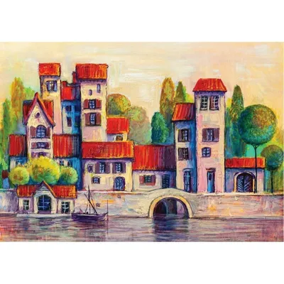 Image de ART PUZZLE Puzzle Ville nature 1000 pièces