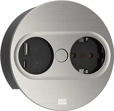 Produktbild von Bachmann TWIST 2 1xCEE7/3 1xUSB A/C 22W, 946.004