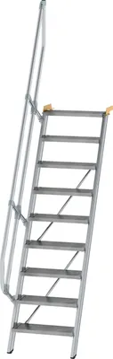 Produktbild von MUNK Treppe 60° inkl. einen Handlauf, 600mm Stufenbreite, 9 Stufen