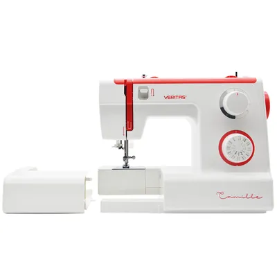 Obrázok produktu pre Veritas Sewing Camille, Biela, Automatický šijací stroj, Šitie, 1 krok, 0 - 4 mm, 750 počet stehov za minútu
