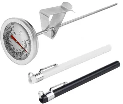Zdjęcie produktu dla Termometr do mleka ze stali nierdzewnej – zakres temperatur od 0 do 200 °C