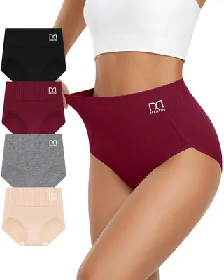 Imagen del producto de Conjunto de 4 braguitas de algodón de alta calidad para mujer