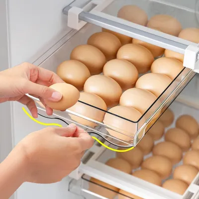 Produktbild von Eierhalter Schubladen - Aufbewahrungsbox für 21 Eier - Küchen Kühlschränke