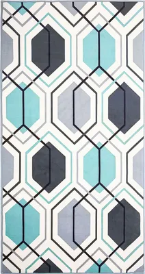 Produktbild von BELIANI Teppich Bunt 80 x 150 cm aus Polyester mit Geometrisches Muster Bedruckt Rechteckig Modern