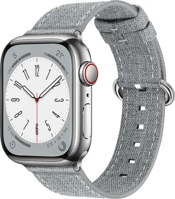 Produktbild von BStrap Denim Armband für Apple Watch 38/40/41mm, gray