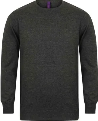 Produktbild von Henbury - Sweatshirt Rundhalsausschnitt für Herren PC5863 (S) (Grau meliert)