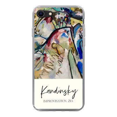 Produktbild von MuchoWow® Handyhülle Schutzhülle Hülle für iPhone 7 Improvisation 21A - Kandinsky - Alte Meister Silikon Softcase Handy Hülle - Kartenhalter