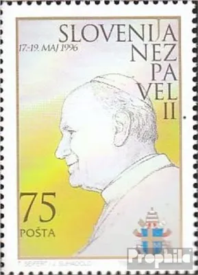 Produktbild von Briefmarken Slowenien 1996 Mi 144 (kompl.Ausg.) gestempelt Papst Johannes Paul II.