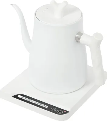 Image de Bouilloire électrique, température réglable, acier inoxydable durable, BLANC