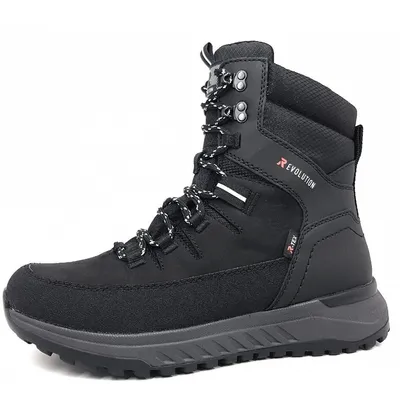 Produktbild von Rieker Herrenschuhe Snowboots Schnürstiefel Schwarz Freizeit, Schuhgröße:46 EU