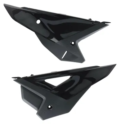 Imagen del producto de Paneles laterales negros de POLISPORT con protector térmico para HONDA CRF 250-450 R/RX