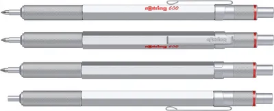 Zdjęcie produktu dla ROTRING Kugelschreiber 600 Silber, M-Schwarz Geschenkbox