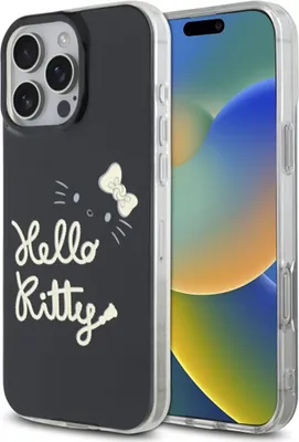 Produktbild von Hello Kitty IML Golden Diva MagSafe - iPhone 16 Pro Max Hülle (Schwarz)