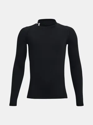 Produktbild von Under Armour Ua Hg Armor Mock Ls-Schwarzes T-Shirt 1369477-001__YXS