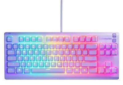 Zdjęcie produktu dla Klawiatura STEELSERIES Apex 3 TKL w kolorze fioletowym