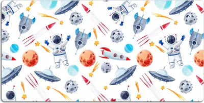 Produktbild von Schreibtischmatte Tischunterlage 90x45 cm Mauspad - Astronaut