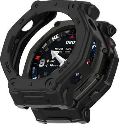 Produktbild von Strap-it Silikonhülle passend für Coros Apex 4 - 42 mm - Optimaler Schutz - Schutzhülle - Schutz vor Kratzern und Stößen (Schwarz)