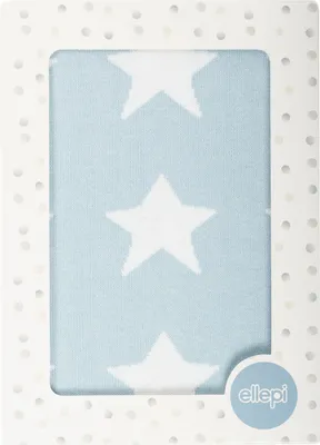 Produktbild von Trikotdecke mit Jacquardmuster, 70 x 90 cm, Hellblau
