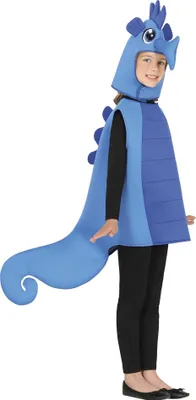 Produktbild von Fiestas Guirca - Seepferdchen-Kostüm für Kinder FG1168 (128-134) (Blau)