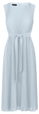 Produktbild von APART Fashion Damen Plissee-Midikleid, ärmelloses Chiffonkleid, Rundhalsausschni