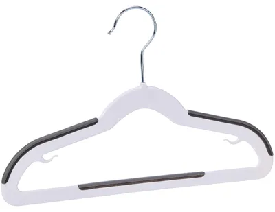 Obrázok produktu pre A. Základné vešiaky na detské oblečenie, plastové, 30 kusov, biele