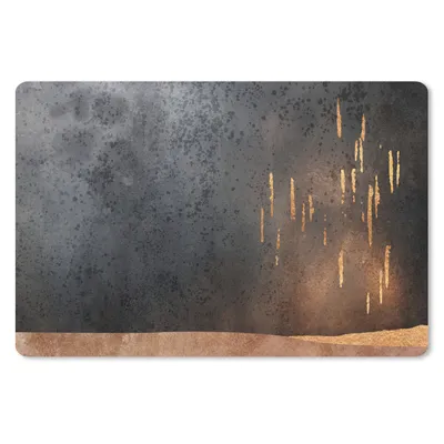 Produktbild von MuchoWow® Mauspad Mousepad Abstrakt - Gold - Design 27x18 cm - Mousepads - Maus Mat - Pad - Mausunterlage - Büroartikel - Desk Matten